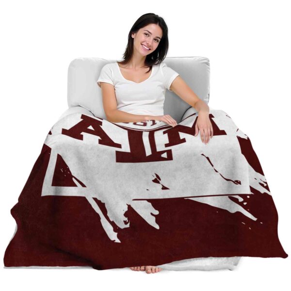 texas am aggies splatter effect maroon blanket latest model