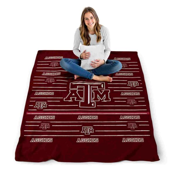 texas am aggies striped pattern maroon blanket high quality