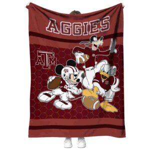 texas am aggies three musketeers maroon blanket best selling
