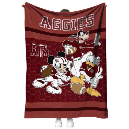 texas am aggies three musketeers maroon blanket best selling