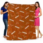 texas longhorns diehard fans orange blanket best selling