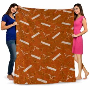 texas longhorns diehard fans orange blanket fashion forward