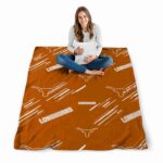 texas longhorns fan spirit orange blanket best selling