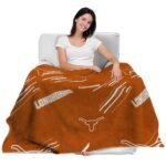 texas longhorns fan spirit orange blanket best selling