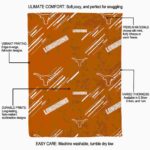 texas longhorns fan spirit orange blanket best selling