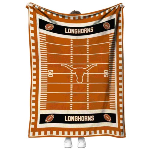 texas longhorns football field orange blanket best selling