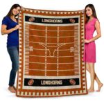 texas longhorns football field orange blanket best selling