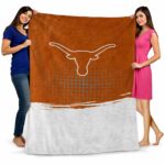 texas longhorns gradient dots orange blanket best selling