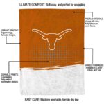 texas longhorns gradient dots orange blanket best selling