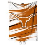 texas longhorns paint streaks orange white blanket best selling
