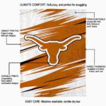 texas longhorns paint streaks orange white blanket best selling
