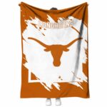 texas longhorns splatter effect orange blanket best selling