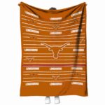 Texas Longhorns Striped Pattern Orange Blanket 1 texas longhorns striped pattern orange blanket best selling