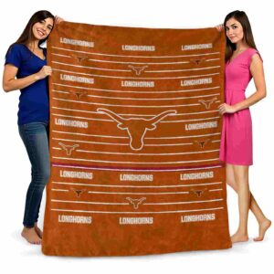 texas longhorns striped pattern orange blanket fashion forward