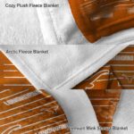 texas longhorns striped pattern orange blanket best selling