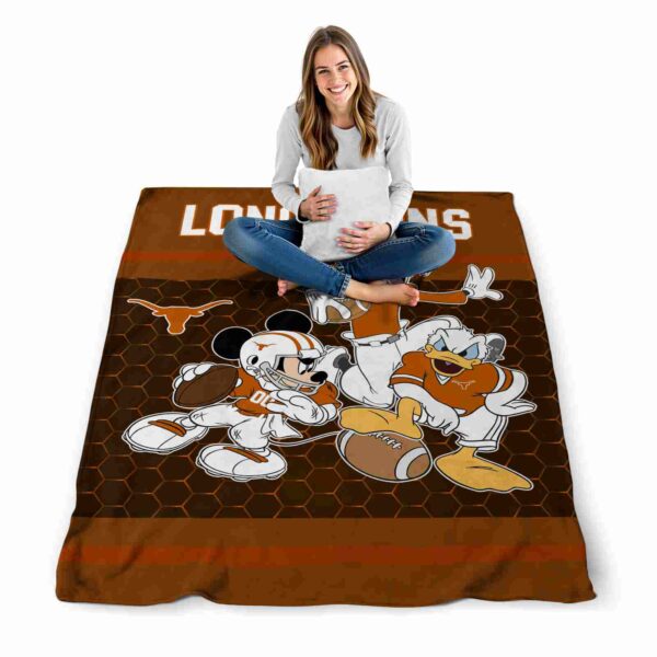 texas longhorns three musketeers orange blanket high quality