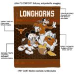 texas longhorns three musketeers orange blanket new arrival