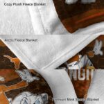 texas longhorns three musketeers orange blanket premium grade