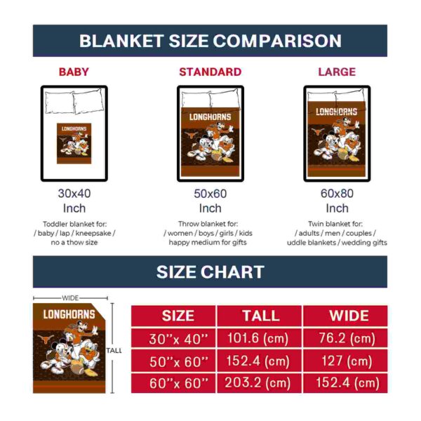 texas longhorns three musketeers orange blanket trendy
