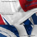 texas rangers brushstrokes blue white blanket premium grade