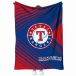 texas rangers diagonal stripes blue blanket best selling