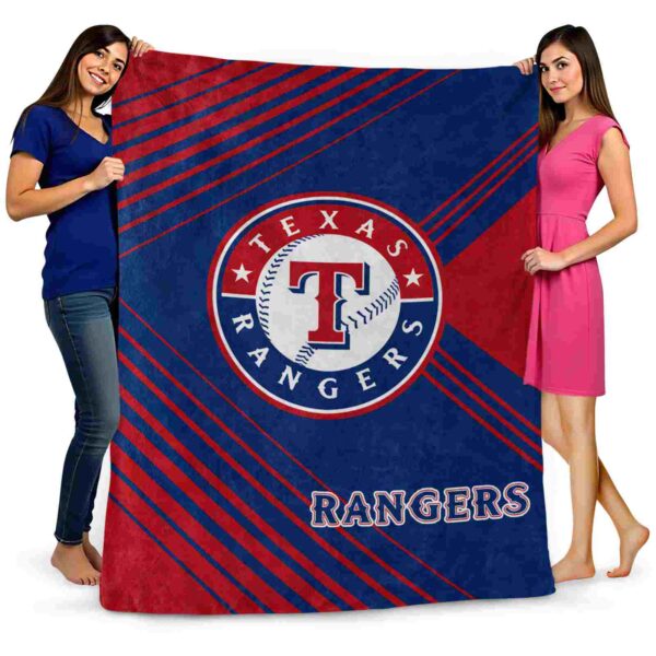 texas rangers diagonal stripes blue blanket fashion forward