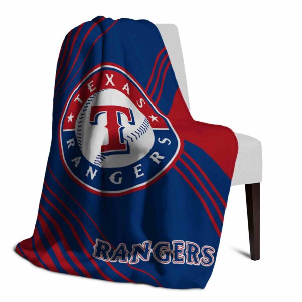 texas rangers diagonal stripes blue blanket top rated