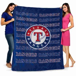 texas rangers fan pride blue blanket fashion forward