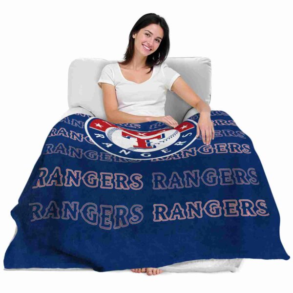texas rangers fan pride blue blanket latest model
