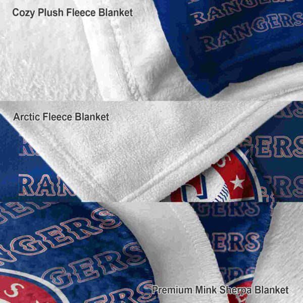 texas rangers fan pride blue blanket premium grade