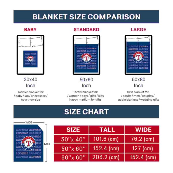 texas rangers fan pride blue blanket trendy