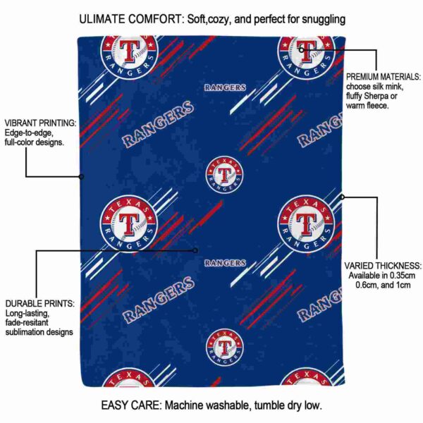 texas rangers fan spirit blue blanket new arrival