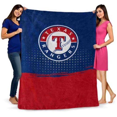 texas rangers gradient dots blue blanket fashion forward