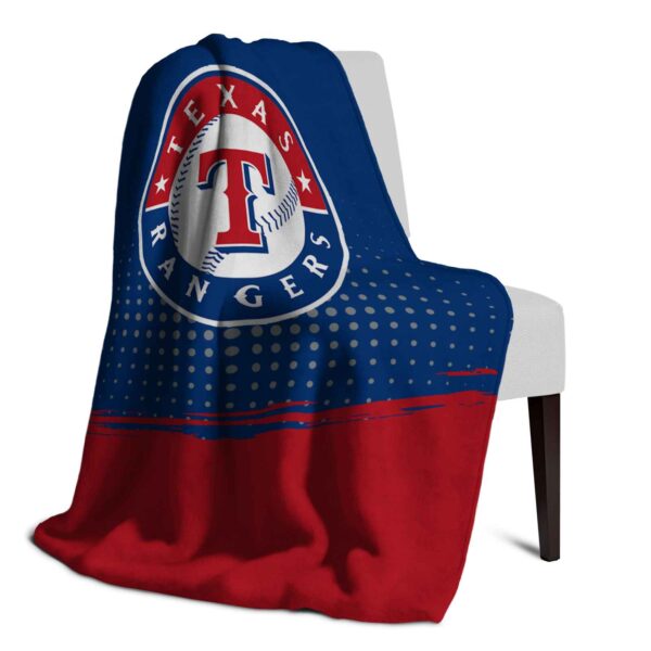 texas rangers gradient dots blue blanket top rated