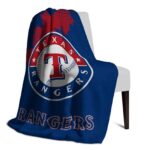 texas rangers grunge texture blue blanket top rated