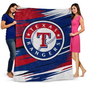 texas rangers paint streaks blue white blanket fashion forward