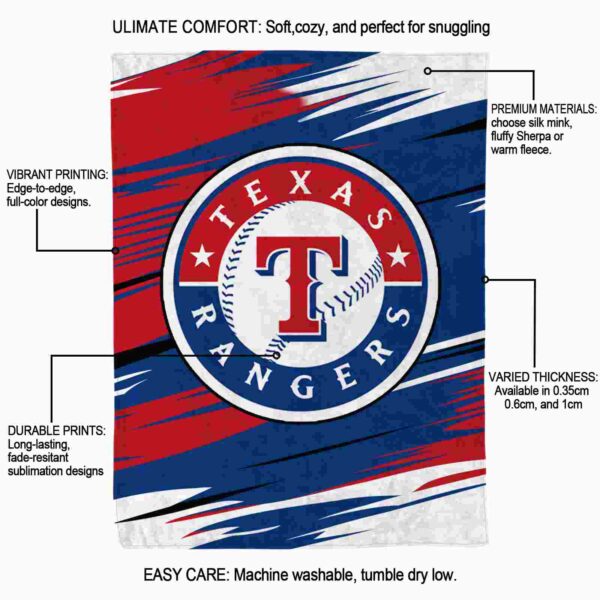 texas rangers paint streaks blue white blanket new arrival