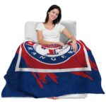 texas rangers splatter effect blue blanket best selling