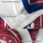 texas rangers splatter effect blue blanket best selling