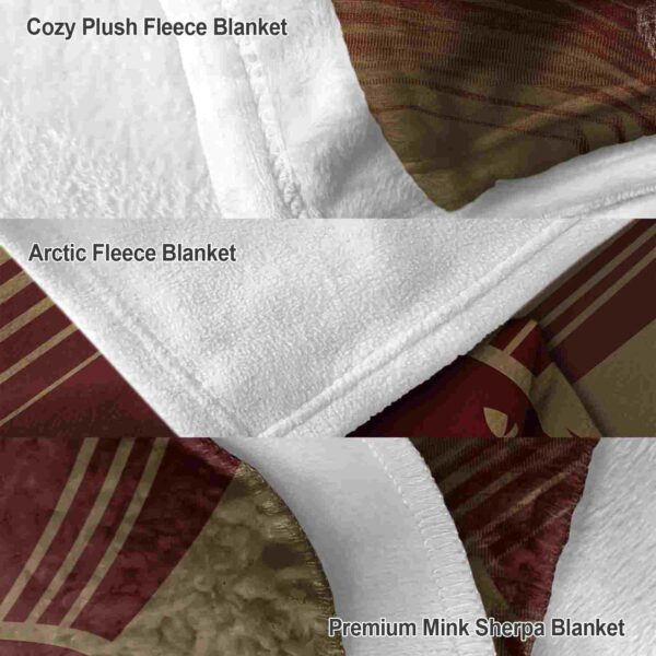 texas state bobcats diagonal stripes maroon blanket premium grade