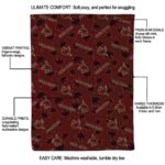texas state bobcats diehard fans maroon blanket best selling