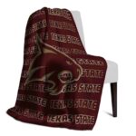texas state bobcats fan pride maroon blanket best selling