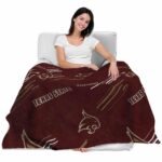 texas state bobcats fan spirit maroon blanket latest model