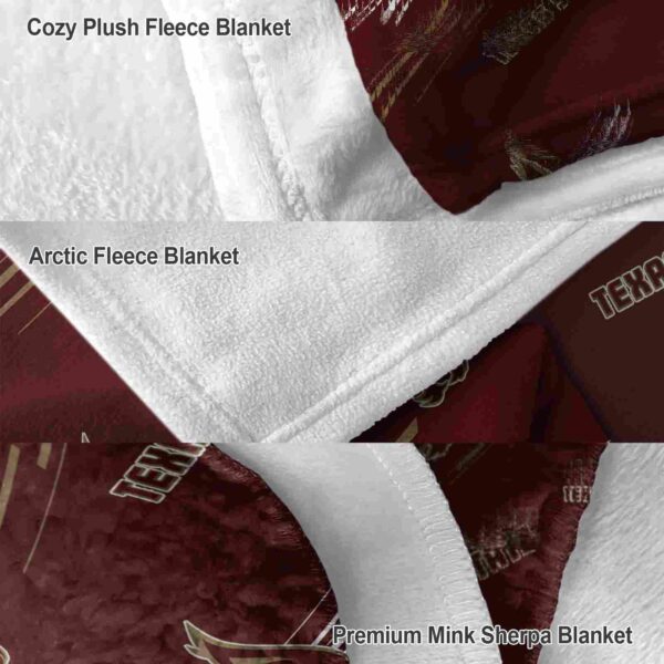 texas state bobcats fan spirit maroon blanket premium grade