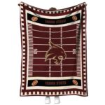texas state bobcats football field maroon blanket best selling
