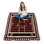 texas state bobcats football field maroon blanket best selling