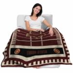 texas state bobcats football field maroon blanket best selling