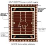 texas state bobcats football field maroon blanket best selling
