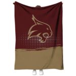 texas state bobcats gradient dots maroon blanket best selling