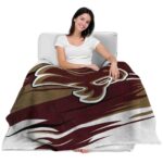 texas state bobcats paint streaks maroon white blanket best selling